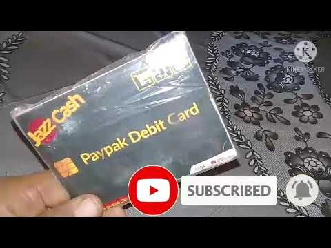 Jazz Cash Paypak debit card unboxing | Mobilink Microsoft bank   | Yasiri tv