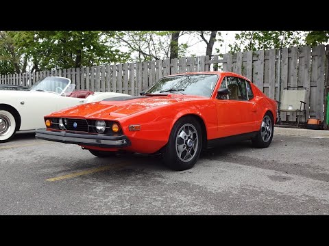 1974 SAAB Sonett III aka SAAB 97 in Orange & V4 Engine Sound on My Car Story with Lou Costabile