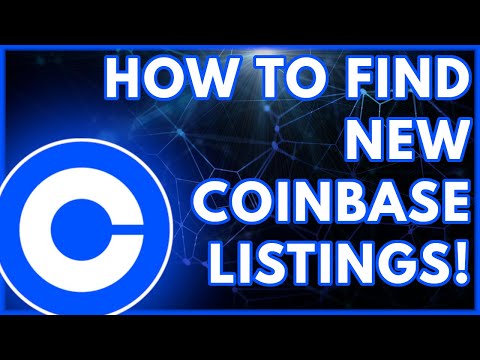 How to Find New Coinbase Listings.. BEFORE LISTING!