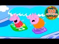 Peppa Pig Surfs The BIG Waves Water Park Adventure Tales Cartoon For Kids 20 Minutes