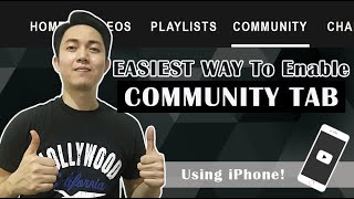 How to Enable Community Tab on Youtube Using iPhone (Easiest Way) | Year 2020