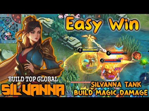 Cara main Silvanna tank pake build magic damage  🔥 Silvanna best build tank | mobile legends