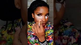 #shorts | WHITE CONCEALER BRIGHT UNDER EYES TREND ON DARK SKIN!?? | TRYING OUT A WHITE CONCEALER