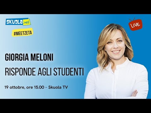 Giorgia Meloni risponde agli studenti Skuola.net - #MeetZeta