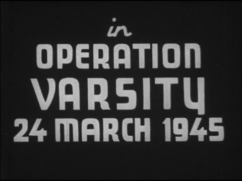 Operation Varsity - Gliders and Paratroopers drop near Wesel, Germany, 24 March 1945
