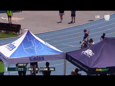GIRLS U09 4X200M FINAL - 2017 SUBWAY STATE RELAY CHAMPIONSHIPS // LAVicTV