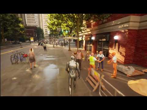 VLM Agents in SimWorld (Case 2)