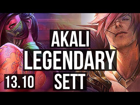 AKALI vs SETT (TOP) | Legendary, 18/4/6, 300+ games | TR Grandmaster | 13.10