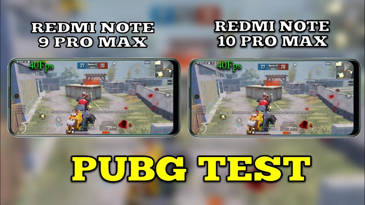 REDMI NOTE 10 PRO MAX VS REDMI NOTE 9 PRO MAX | PUBG TEST • GRAPHICS , GYRO , FPS WHICH IS BEST ?