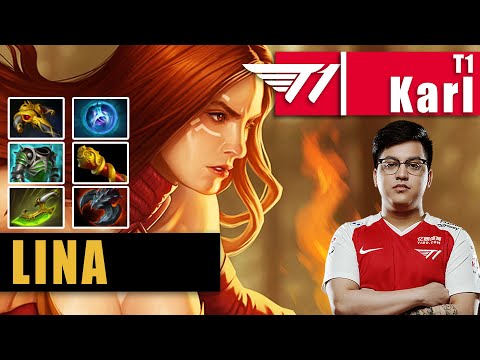 Lina Mid | T1.Karl | KARL SIGNATURE LINA CRAZY WTF ATTACK SPEED BUILD | 7.31b Gameplay Highlights