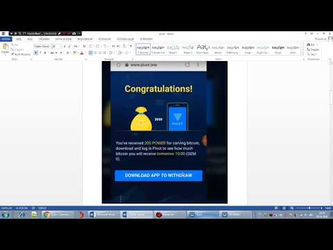 Pivot- bedava btc kazanma türkçe anlatım