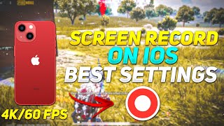 HOW TO SCREEN RECORD ON IPHONE IN 4K QUALITY 🔥 | IPHONE SCREEN RECORDING BEST SETTINGS