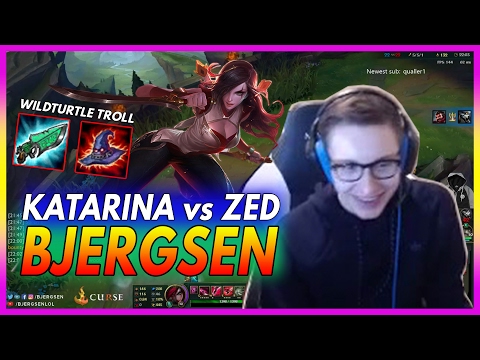 394. Bjergsen Katarina vs Zed Mid - February 8th, 2017 - Patch 7.3 Season 7