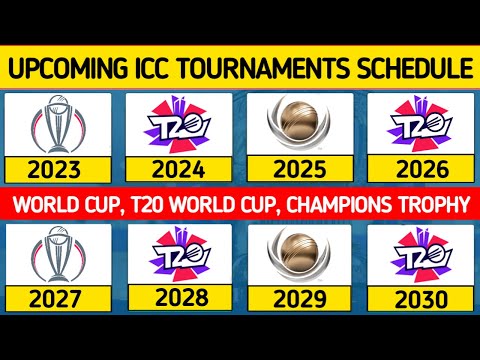 All Upcoming ICC World Cup, T20 World Cup, Champions Trophy From 2023 to 2031 | All Upcoming Event |
