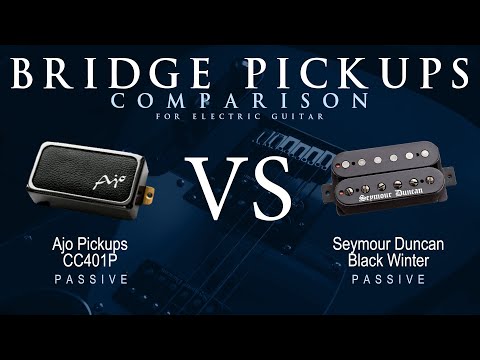Ajo CC401P vs Seymour Duncan BLACK WINTER - Passive Bridge Guitar Pickup Comparison Tone Demo