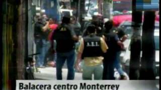 preview picture of video 'Balacera entre presuntos delincuentes y Policía Ministerial en Monterrey, México 10/Jul/10'