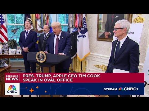 Pres. Trump calls Apple investment 'Largest Apple has ever made in United States'