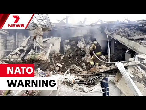 Head of NATO warns Europe at risk of World War III if nothing done about Russia | 7NEWS