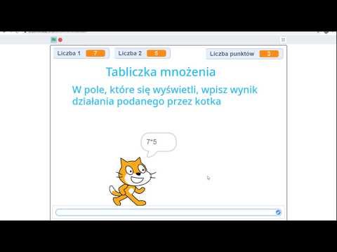 Scratch - Tabliczka mnożenia