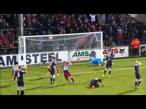 Miguel Llera's goal for Scunthorpe against Crewe - December 2014