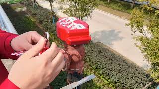 🔒Thiết bị khóa van cổng có thể điều chỉnh 25mm