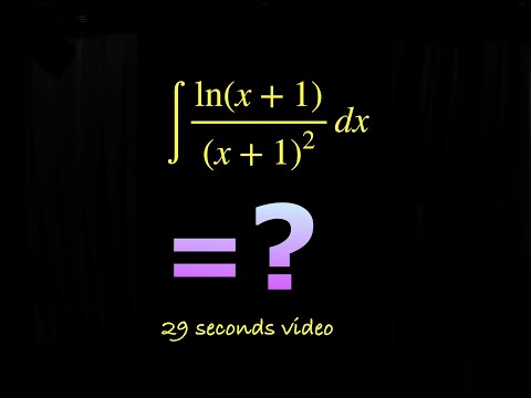 ∫ln(x+1)/(x + 1)² dx = ?