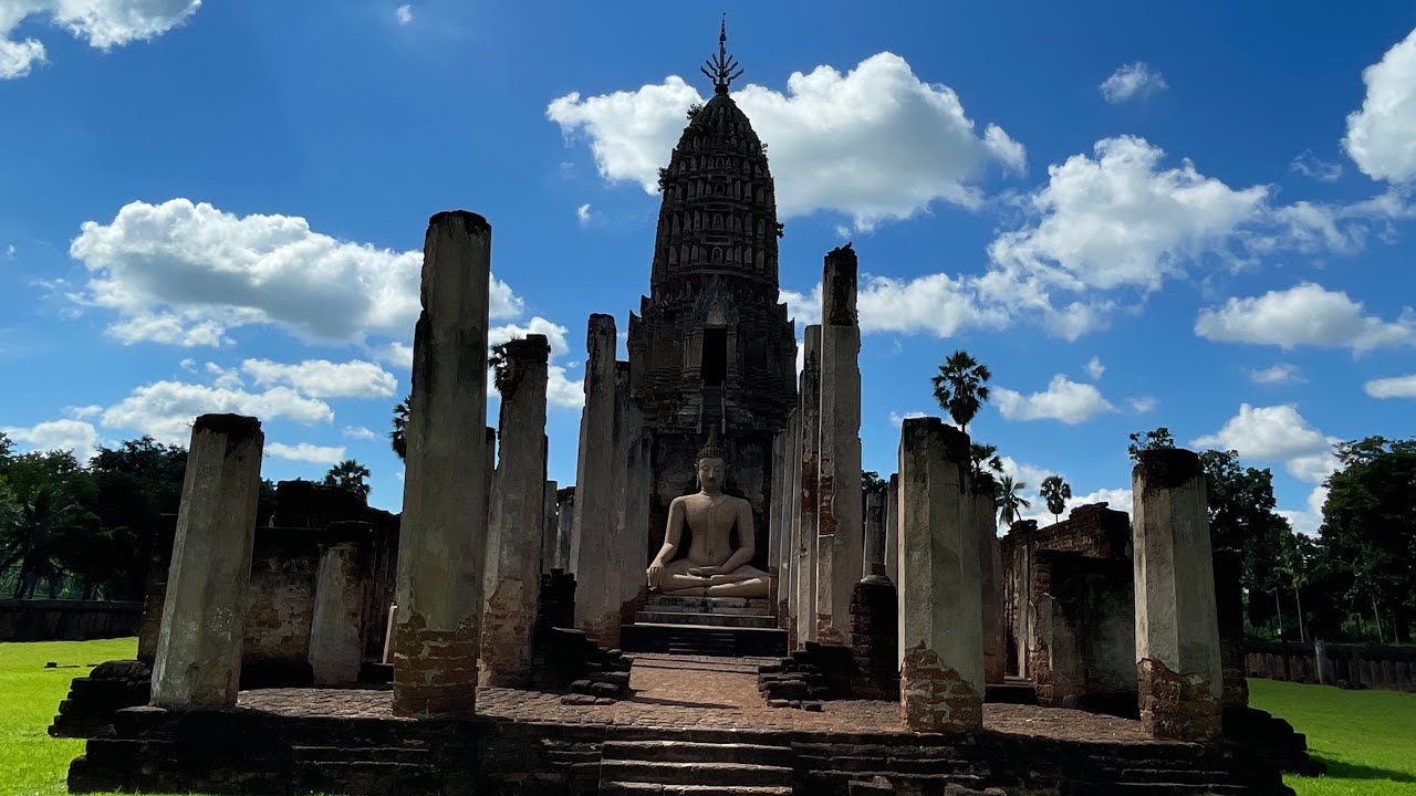 Embark on an enchanting walking tour through the captivating Si Satchanalai Historical Park.
