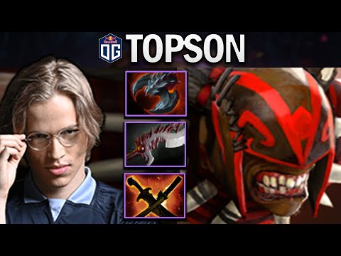 OG.TOPSON SMURF BLOODSEEKER WITH 25 KILLS - DOTA 2 7.28 GAMEPLAY