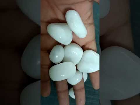 White Double Polished Pebbles