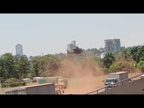 😲✨💯🤩Epic Helicopter Landing at Kololo Airstrip ! 🚁✨