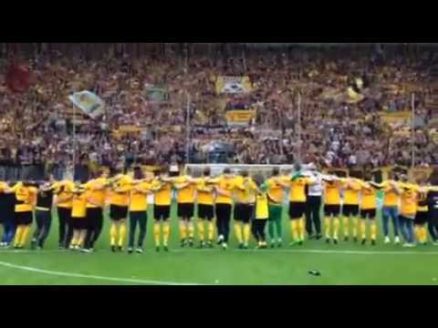 Dynamo Dresden nach dem Spiel gegen Sonnenhof Großaspach (14.05.2016)