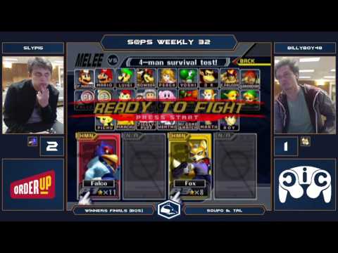 S@PS 32 Melee Singles - Slypig (Falco) vs billyboy48 (Fox) - Winner's Finals