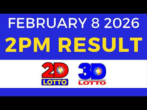 2pm Lotto Result Today February 8 2026 2D 3D Lotto