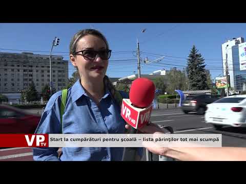 Start la cumpărături pentru şcoală – lista părinţilor tot mai scumpă