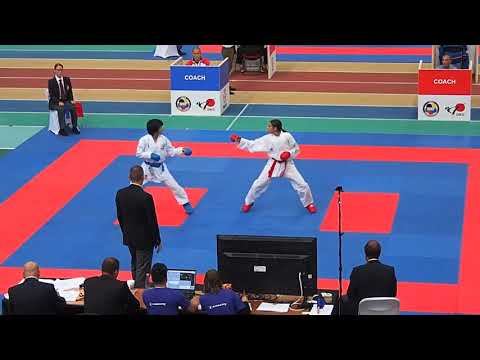 K1 PL Halle/Leipzig 2017, kumite female -50 Kg, Lounee FRA vs Miyahara JPN