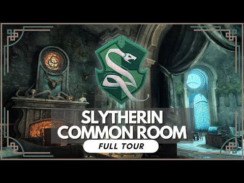 SLYTHERIN Common Room + Dorms Full Tour - Hogwarts Legacy PS5