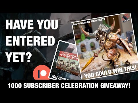 WIN PRO PAINTED OGROID MYRMIDON & CHAOTIC BEASTS - A Closer Look With The Fighter & Ability Cards