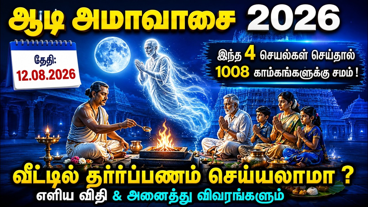 ஆடி அமாவாசை 2026 - செய்ய வேண்டிய கடமைகள் | தர்ப்பண முறை, ப