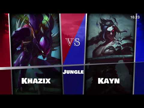 10.23 Kayn Jungle KR Master vs Khazix
