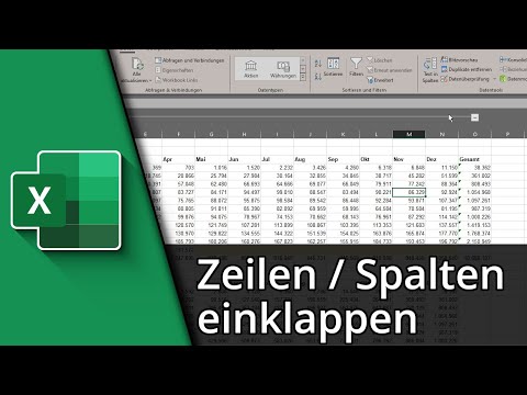 Excel Zeilen einklappen | Excel Spalten einklappen ✅ Tutorial