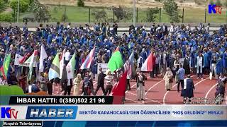 REKTÖR KARAHOCAGİL'DEN ÖĞRENCİLERE “HOŞ GELDİNİZ” MESAJI