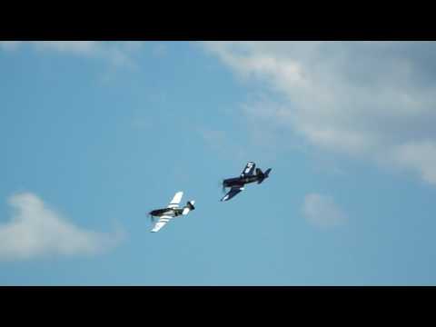 P-51 and F4U Class of '45 Heritage Flight