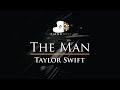 Taylor Swift - The Man - Piano Karaoke / Sing Along Cover with Lyrics