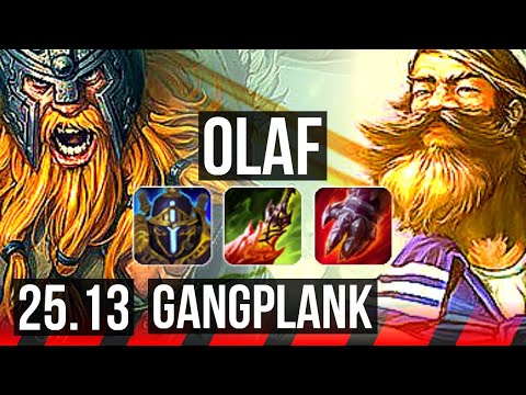 OLAF vs GANGPLANK (TOP) | EUW Master | 25.13