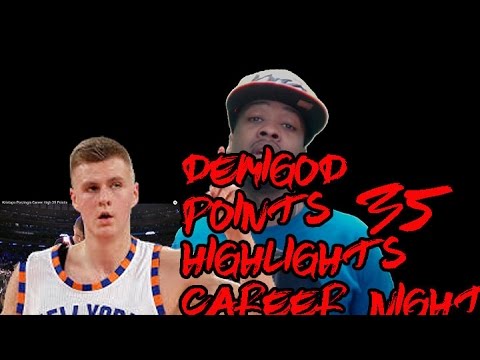 Kristaps Porzingis 35 Point Career High  HighLights UnStoppable 7'3 IRL DEMI GAWD