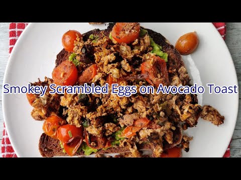 Smokey Scrambled Eggs on Avocado Toast
