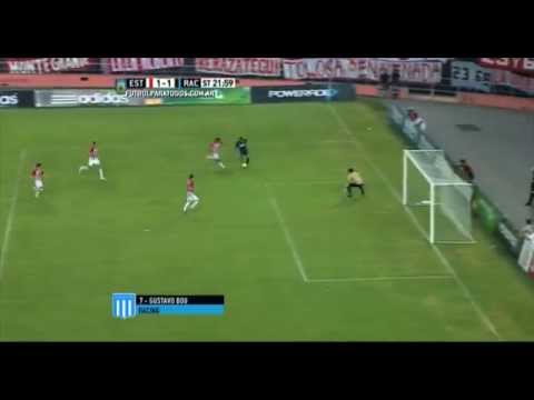 Gol de Bou. Estudiantes 1 - Racing 1. Fecha 8. Primera División 2015. FPT