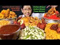 Eating Mutton Prawn Chicken Biriyani Chicken Lollipop Maggi Big Bites Asmr Eating Mukbang