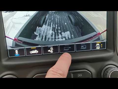 Using the optional bed view Camera in the Chevrolet Silverado.