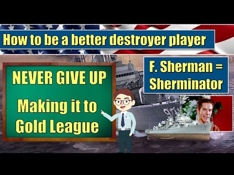 How to be a better destroyer player Episode 3| F. Sherman saves the day | #worldofwarships #sherman